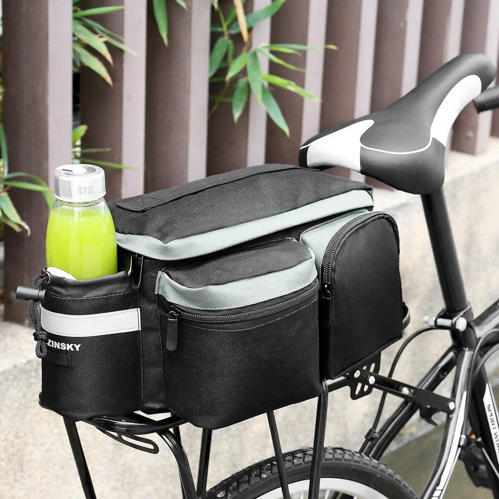 Fahrradtasche Gepäcktasche Gepäckträger Tasche mit Schulterriemen 6L schwarz