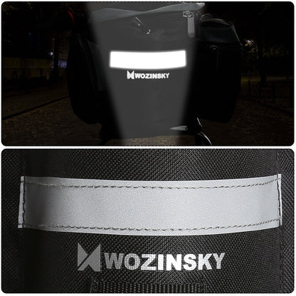 Fahrradtasche Gepäcktasche Gepäckträger Tasche mit Schulterriemen 6L schwarz