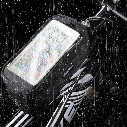 Fahrradtasche Rahmentasche Handyhalterung für Smartphone max 6,5 Zoll 1L schwarz