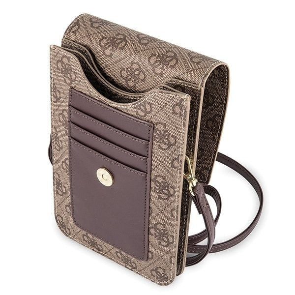 GUESS 4G WALLET UNIVERSAL GUWBSQGBE BEIGE Braun