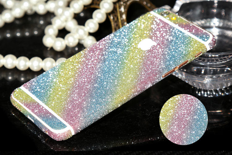 iphone 6 6S PlusRegenbogen Bling Aufkleber Folie Sticker Skin