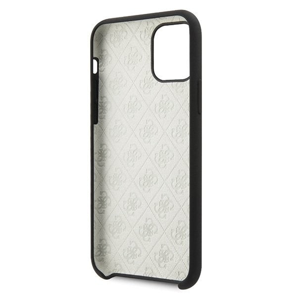 Guess - 4G Silicon Collection Print Logo Case - Apple iPhone 11 Pro - Schwarz - Hard Cover - Schutzhülle