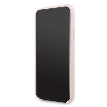 Guess - 4G Silicon Collection Print Logo Case - Apple iPhone 11 - Hellpink - Hard Cover - Schutzhülle