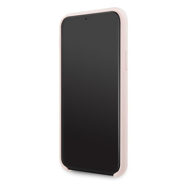 Guess - 4G Silicon Collection Print Logo Case - Apple iPhone 11 - Hellpink - Hard Cover - Schutzhülle
