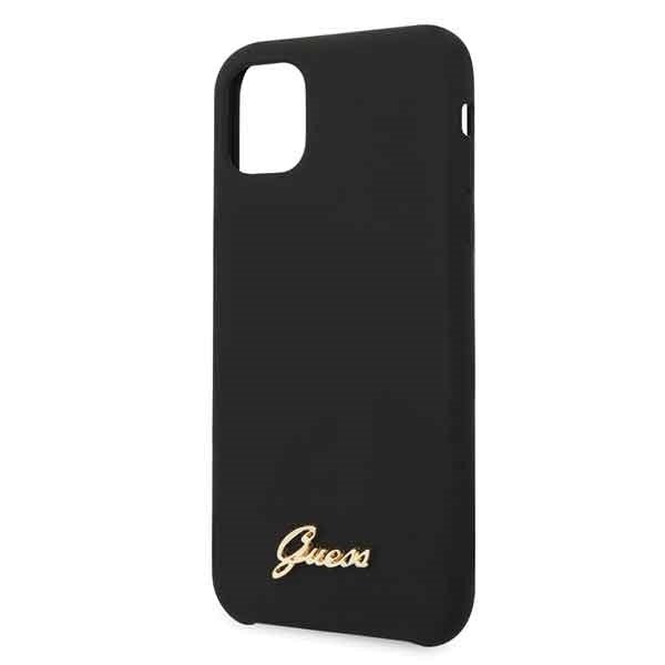 Guess Hard Case Silikon Vintage schwarz für Iphone 11 Pro