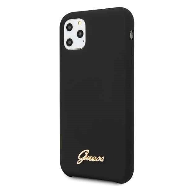 Guess Hard Case Silikon Vintage schwarz für Iphone 11 Pro