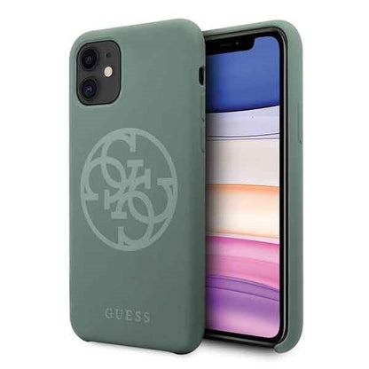 Guess  iPhone 11 Khaki hard case Silikon 4G Tone On Tone