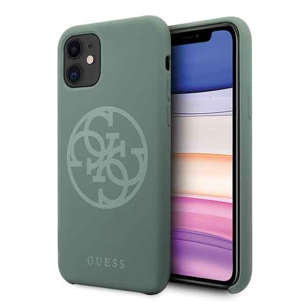 Guess  iPhone 11 Khaki hard case Silikon 4G Tone On Tone