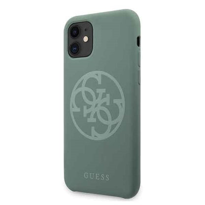 Guess  iPhone 11 Khaki hard case Silikon 4G Tone On Tone