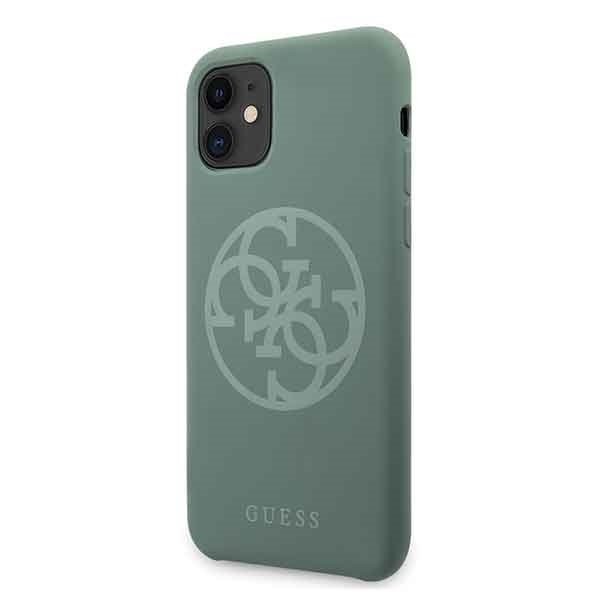 Guess  iPhone 11 Khaki hard case Silikon 4G Tone On Tone