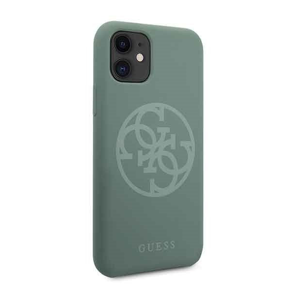 Guess  iPhone 11 Khaki hard case Silikon 4G Tone On Tone