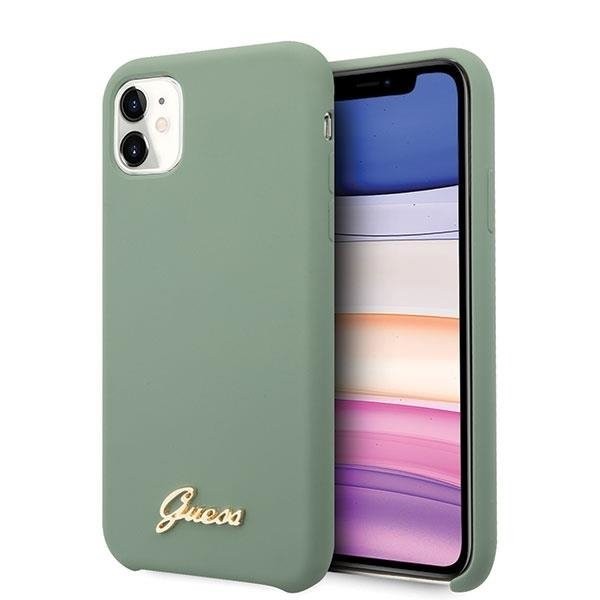 Guess Hard Case Silikon Vintage Khaki für Iphone 11