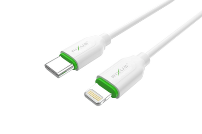 Rixus RXU82C Boost USB-A zu USB-C 200 cm Kabel – Weiss
