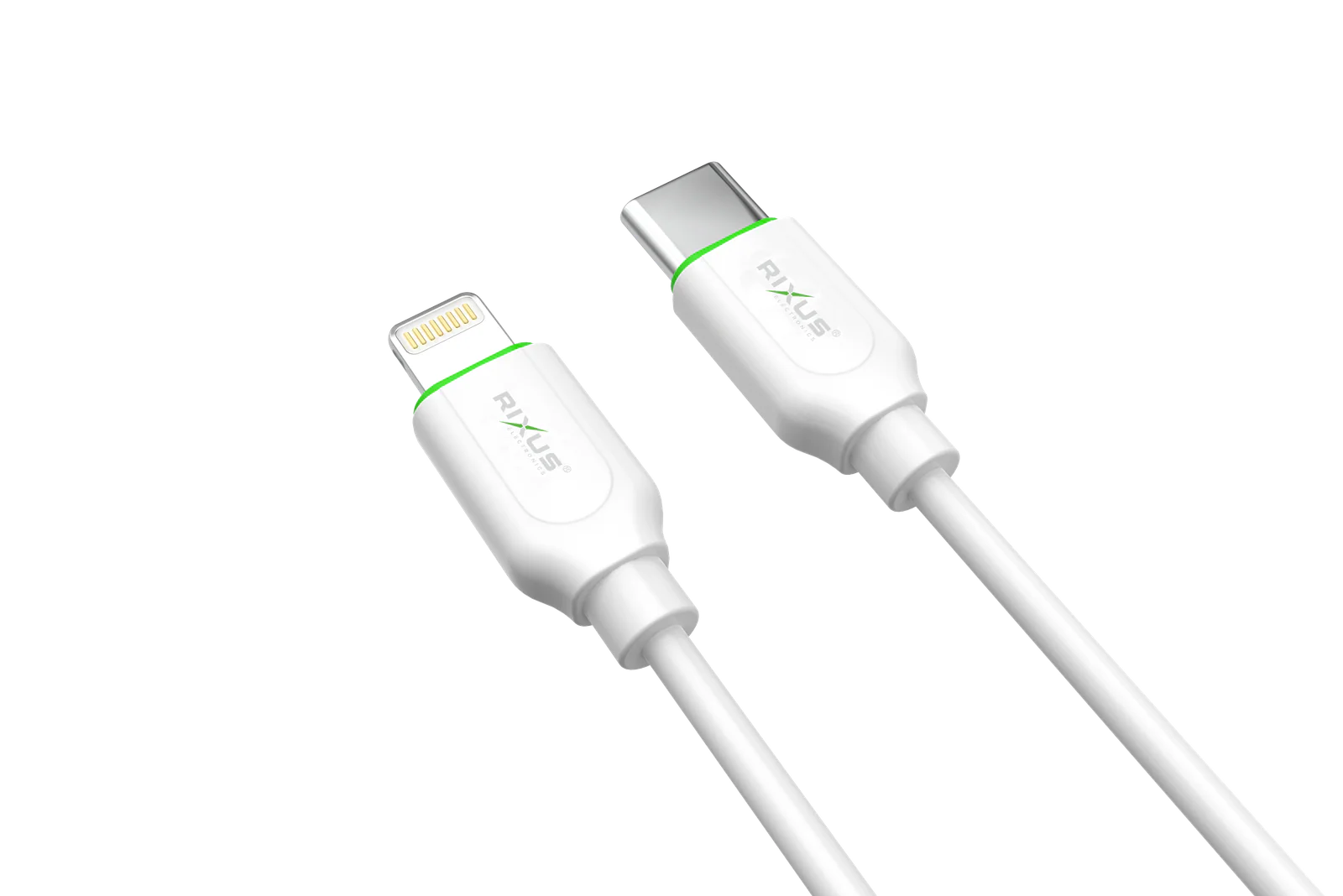 Rixus RXU82C Boost USB-A zu USB-C 200 cm Kabel – Weiss