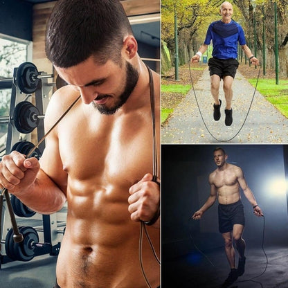 Speed Rope Springseil Fitness  Training Seil Hüpfseil  275cm   Schwarz