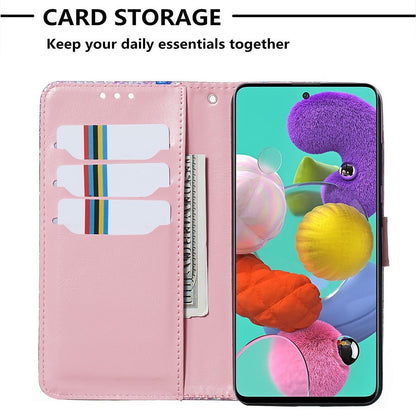 Bling Handy Hülle Samsung Galaxy A51 Book Case Wallet Schutzhülle Tasche Slim Flip Cover Etui Schwarz