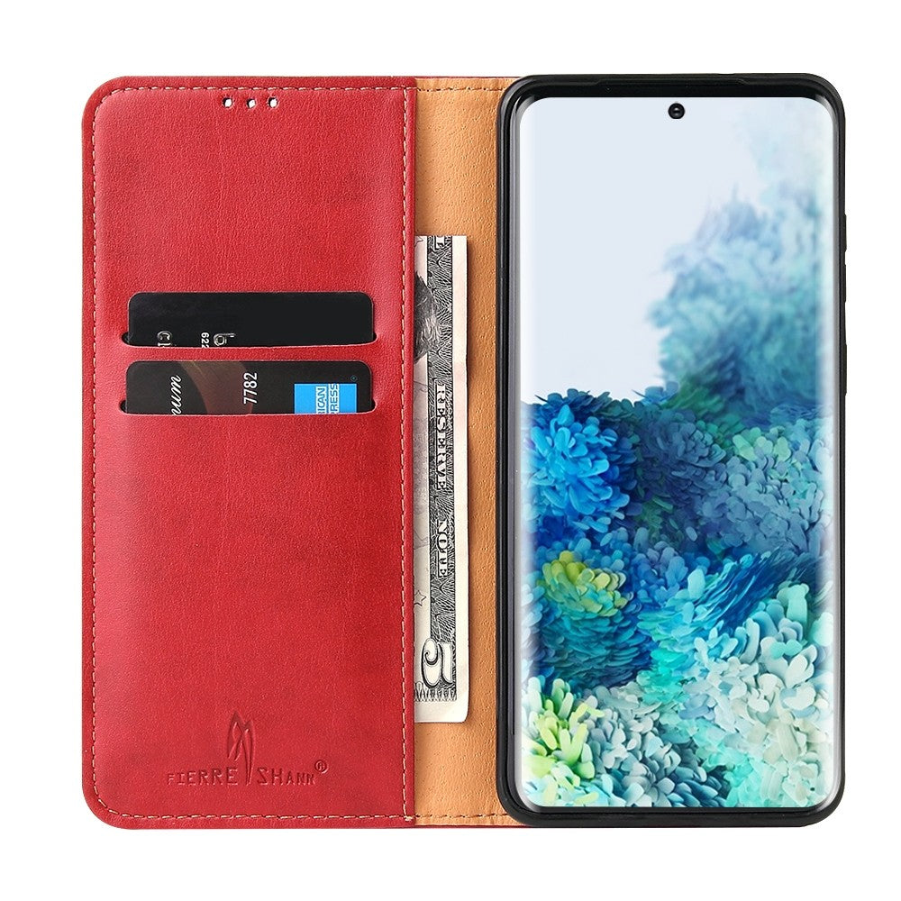 Handy Hülle Samsung Galaxy S20 Ultra Book Case Wallet Schutzhülle Tasche Slim Flip Cover Etui Rot