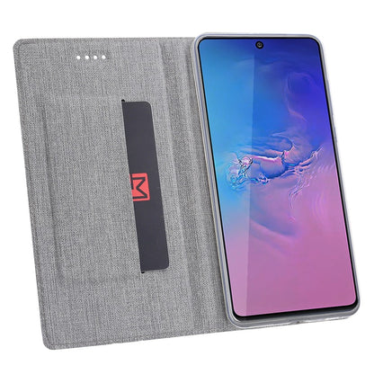 Samsung Galaxy S10 Lite Vili Wallet Book Case Schwarz