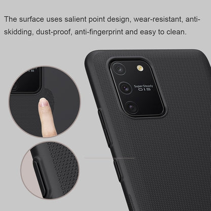 Nillkin Frosted Shield Matte Hülle Galaxy S10 Lite Schwarz