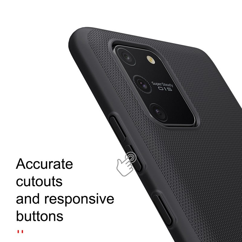 Nillkin Frosted Shield Matte Hülle Galaxy S10 Lite Schwarz