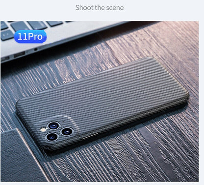 Echt Carbon Faser Volle Schutz Hülle Slim Case Für iPhone 11 Pro Max