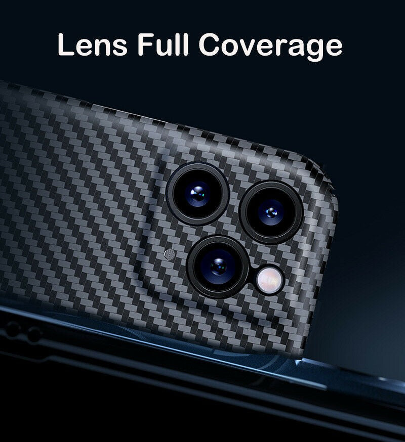 Echt Carbon Faser Volle Schutz Hülle Slim Case Für iPhone 11 Pro 