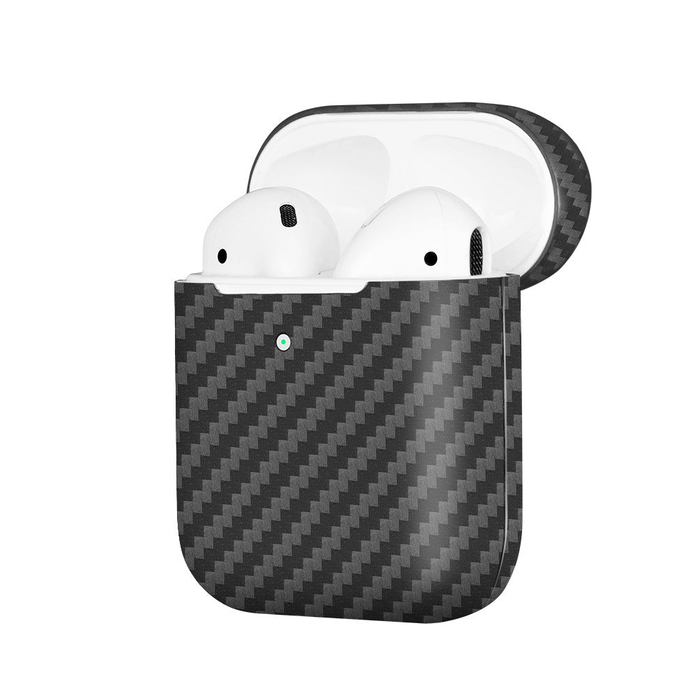 Echt Carbon Faser Volle Schutz Hülle Slim Case Für Airpods 1 / 2
