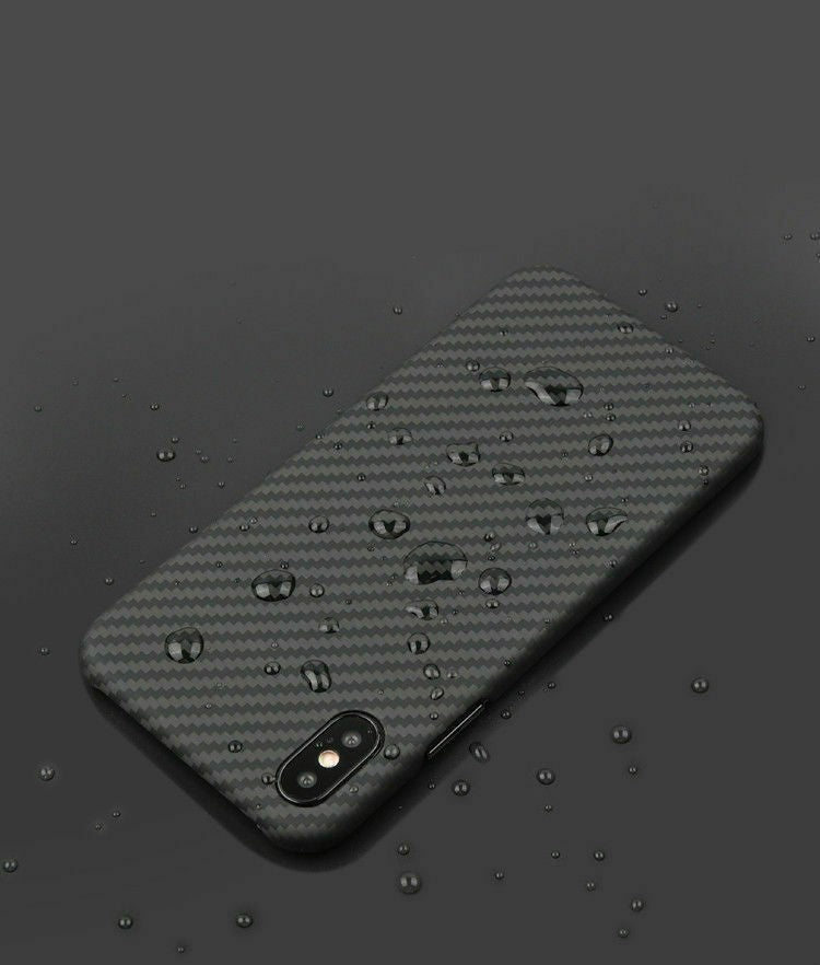 Echt Carbon Faser Volle Schutz Hülle Slim Case Für iPhone XS Max