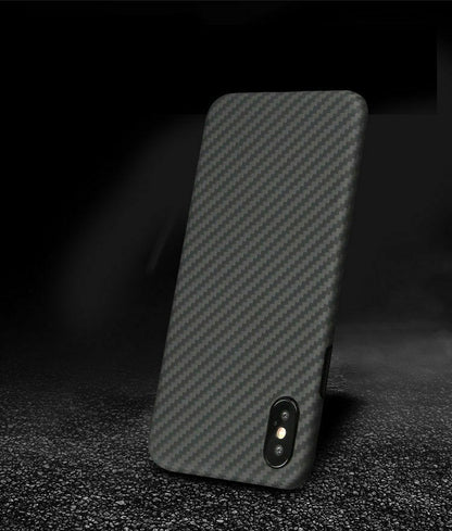 Echt Carbon Faser Volle Schutz Hülle Slim Case Für iPhone XS Max