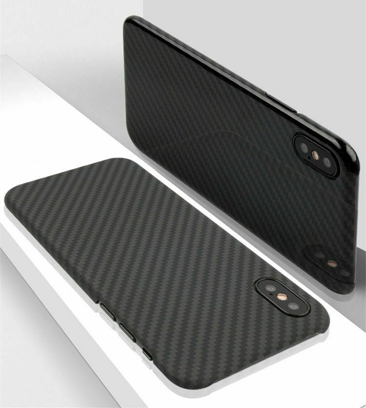 Echt Carbon Faser Volle Schutz Hülle Slim Case Für iPhone XS Max