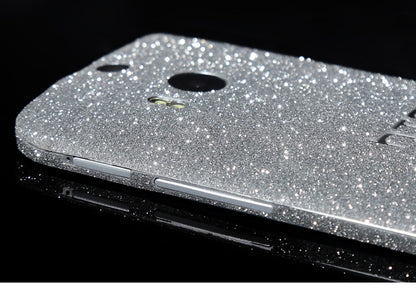 HTC One M8 Silber Bling Aufkleber Folie Sticker Skin