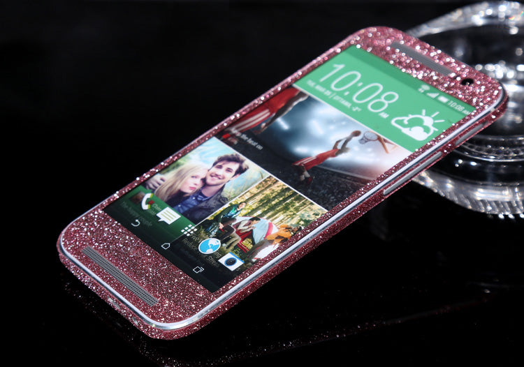 HTC One M8 Pink Bling Aufkleber Folie Sticker Skin