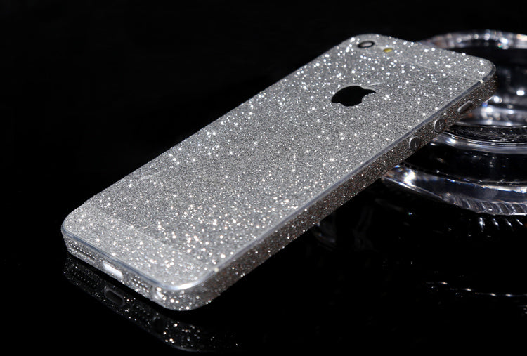 iPhone 5 5S SE Silber Bling Aufkleber Folie Sticker Skin