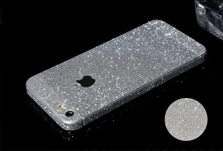 iPhone 5 5S SE Silber Bling Aufkleber Folie Sticker Skin
