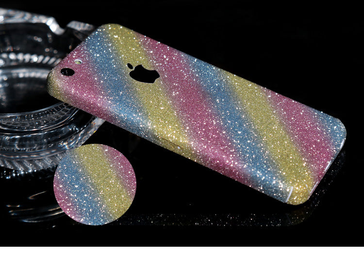 iPhone 5C Rainbow Bling Aufkleber Folie Sticker Skin