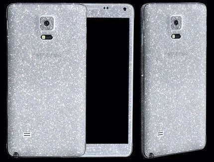 Galaxy Note 4 Silber Bling Aufkleber Folie Sticker Skin