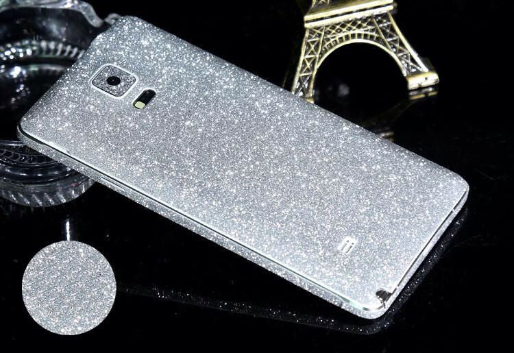 Galaxy Note 4 Silber Bling Aufkleber Folie Sticker Skin