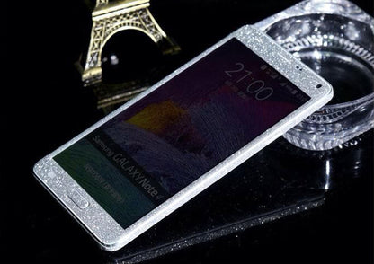 Galaxy Note 4 Silber Bling Aufkleber Folie Sticker Skin