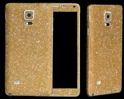Galaxy Note 4 Gold Bling Aufkleber Folie Sticker Skin