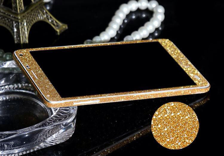 Galaxy Note 4 Gold Bling Aufkleber Folie Sticker Skin