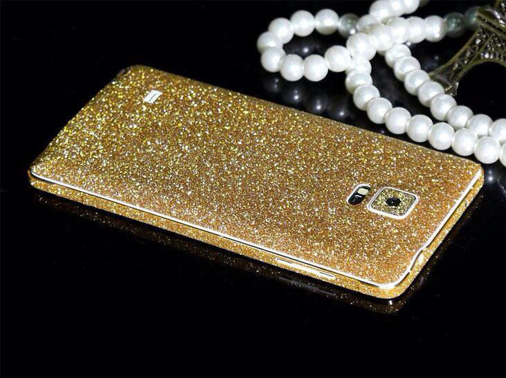 Galaxy Note 4 Gold Bling Aufkleber Folie Sticker Skin