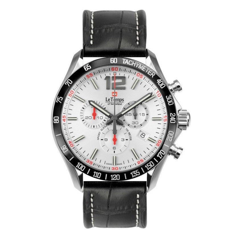 Le Temps of Switzerland "Sport Elegance", Chronograph - Ø 43 mm
