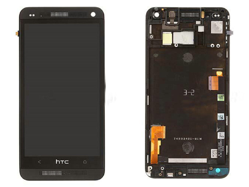 Original HTC One M7 LCD Display schwarz