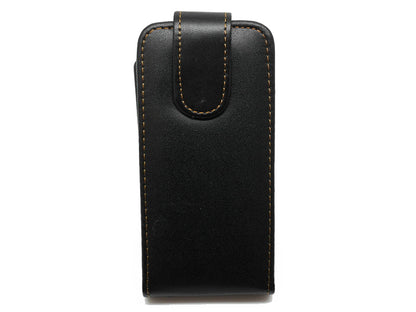 Schwarz Flip Leder Etui iPod Touch 5