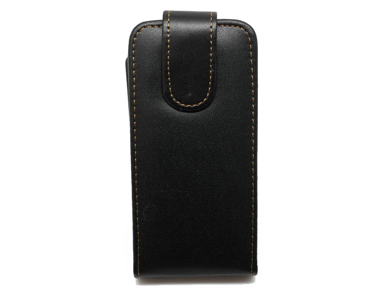 Schwarz Flip Leder Etui iPod Touch 5