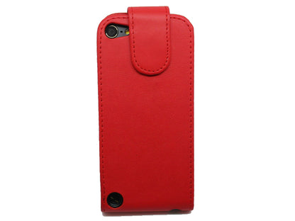 Rot Flip Leder Etui iPod Touch 5