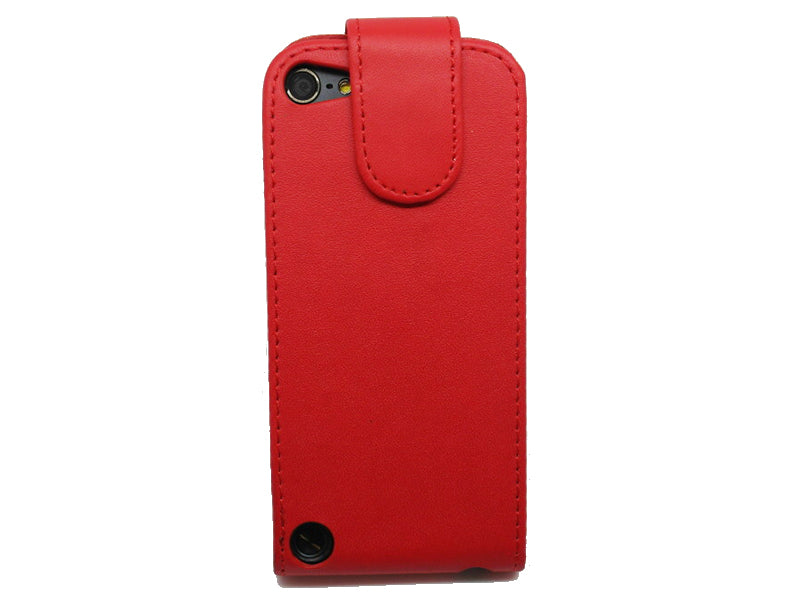 Rot Flip Leder Etui iPod Touch 5