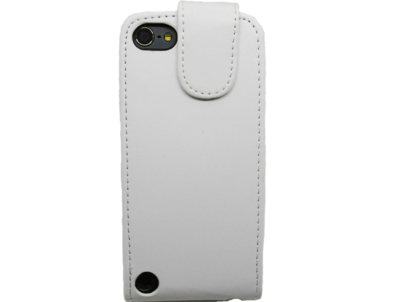 Weiss Flip Leder Etui iPod Touch 5