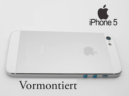 iPhone 5 Alu Backcover Rückseite Weiss