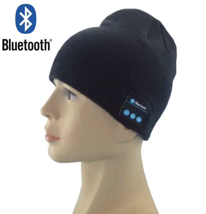 Bluetooth Musik Mütze Schwarz